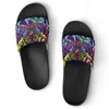 GAI Unisex Designer individuelle Schuhe Casual Hausschuhe Männer Frauen angepasst gelb handbemalt Mode offene Zehen Sommer Slides