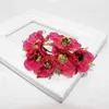 Faux Floral Greenery 6 Pcsbatch 4cm Hemp Sakura Flower Flower Flower Boudquet Bedding House Divinative Diy Wreathbook Gift Box Flower J220906