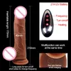 sex massager Large Dildo Vibrator Huge Automatic Telescopic Heating Penis Suction Cup Realistic for Women Toys Adult