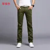 Мужские брюки весна летние повседневные брюки Мужчина хлопок Slim Fit Finos Fashion Blouss мужской бренд.