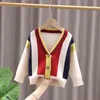 Pullover 2022 Spring Autumn Children Cartoon Cardigan Sweater Boys Clothes Kids Cute Children's Coats Outerwear Jackets Clothing Fashion 0913