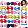 Dog Apparel Pet Dog Cat Dot Necklace Adjustable Strap For Collar Dogs Accessories Bow Ties Puppy Supplies Drop Delivery 2021 Home Gard Dhopf