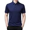 Men's Polos Men Shirt Solid Color Short Sleeve Summer Lapel Buttons Top For Dating Casual Slim Plus Size Camiseta Hombre