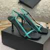 Fashion Classic Women Lady High Heel Sandal Shoes 9cm Heeled Wang Style Designer Sandals Full Package Wholesale Price A3330