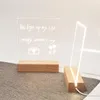 طاولة مصابيح DIY لوحة الرسم LED MEME STAPTOP LIGHTING MEMO Creative Night Light USB