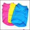 Dog Apparel Spring Summer Fashion Camera Pet Dog Vest Cartoon Shirt Xs-L Clothes For Dogs Cats Puppy Wholesale Drop Delivery 2021 Hom Dhl2R
