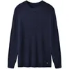 Herrtröjor Mens Lightweight Crewneck Sweater Soft Touch Waffle Stitch Pullover för män 220914