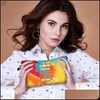 Bolsas de armazenamento Bolsa de armazenamento cosmético Viagem colorf tie-dye Floral Print Organizador de maquiagem portátil Mtipurpose Sacos para mulheres Drop Deliver Dh65Y