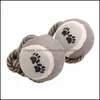Toys de cachorro Chews Toys de cachorro Pet Chew para halteres de tenis de corda de ossos de halteres