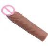Zabawki seksu masażer erotyczne akcesoria silikonowe penis przedłużenie kutasa Rękaw Opóźnienie opóźnienie wytrysku pary dla mężczyzn Dildo Enhancer Toy