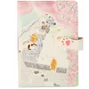 Anteckningar Sakura Cat Magnetic Button 128 Sheets A5 Color Inner Sid Notebook Pink Beautiful Literary Diary Exquisite Cute Gift 220914