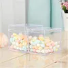 Cadeau cadeau 12pcs acrylique bonbons boîte goodie sacs clair chocolat plastique fête de mariage faveur boîte d'emballage pâtisserie conteneur bijoux stockage 220913