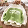 Pullover Boys Cotton Sweaters Spring och Autumn Winter Bottomed Leisure Foreign Style Coats Children's Tops 0913