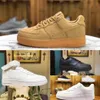 Designer 2022 New FoRcEs Outdoor Men Low Skateboard Shoes Discount One Unisex Classic 1 07 Knit Euro Airs High Women All White Black Wheat Running Sports Sneakers Q14