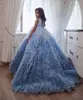 Flickaklänningar 2022 Ruffled Flowers Girls For Wedding Backless V Neck Toddler Pageant Gowns Sweep Train Tulle Children Prom Dress