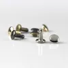 Ferramentas de artesanato 6mm 8mm Metal Double Cap Rivets Studs redondo rebite para vestes de cinto de bolsa de couro de couro Hat Sapato