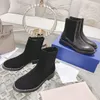 Bottes de cheville de mode d'hiver pour femmes 2022 Designer de luxe Chaussures ￩l￩gantes en cuir authentique rond Toe Blcok talon
