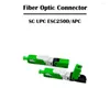 Équipement de fibre optique 200 pièces Connecteur SC UPC/APC ESC250D Embedded SM Single Mode FTTH Fast Cold Connecting Networking
