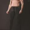 Męskie spodnie Quick Dry Men Fitness Kompresja Gym Sports Legginsy do biegania Rajstopy