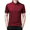 Men's Polos Men Shirt Solid Color Short Sleeve Summer Lapel Buttons Top For Dating Casual Slim Plus Size Camiseta Hombre