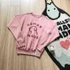 Men's Hoodies Sweatshirts Human made hoodie 2022 autumn new dirty pink color men and women lovers Plush round neck Pullover casual dog sweater G220914