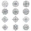 Acess￳rios para desenhos animados L Embelezamentos de str￴ 19 mm Bot￵es de bot￣o de cristal de flor de flor de 19 mm para j￳ias diy bdejewelry am6ma