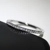 Anelli sottili per donne nozze genial zircone cubico zircone versatile anello di dito