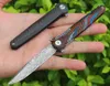 1 stks m6670 flipper vouwmes vg10 damascus stalen mes kleur g10 handgreep kogellager snel open EDC pocket messen