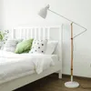 Stehlampen Nordic Eisen Holz Für Wohnzimmer Moderne Led-Licht Vertikale Stehende Lichter Schlafzimmer Büro Stand Leuchten