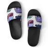 Unisex Designer Custom Shoes Casual Slippers Мужчины женщины индивидуальная рука розовая накрашенная мода Open Toe Summer Slides