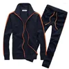 Männer Trainingsanzüge Frühling Und Herbst Mode Langarm Trainingsanzug Casual Zwei Stück Set Zipper Strickjacke Hosen Gym Männer Chandal hombre