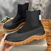 Longwing Duck Boots Designer Men Thoms Calf Leather Ankle Boot Fashion Duck Chunky Martin Booties Top-quality Size 38-45