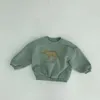 Kazak Bebek Koreli Kış Kış En İyi Bebek Güzel Dinozor Peluş Peluş Konforlu Kazak Çocuk Giysileri Boy Sweater 220914