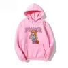 Sweats à capuche pour hommes Streetwear Inaka Power Hoodie Funny Bear Print 320g Tissu lourd Coton Hommes / Femmes Hip Hop Harajuku Sweats Vêtements