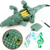 ElectricRC Animals Remote Control Alligator With LED Lights Walking Roaring Sound Electric RC Toy Kids Gifts For Boys Girls Toddlers 312 220923