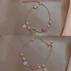 سوار النمط الكوري لطيف النجوم القمر سلسلة رابط سلسلة قلادة النقل حبة الفتيات رائعة الجوهرة Sky Jewelry INS جديدة