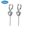 Boucles d'oreilles pendantes FANRU 925 bijoux en argent pour femmes tendance Version coréenne de chaîne d'amour gland longue vente