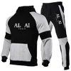 2022 Designer Autumn Winter Men Print Tracksuit jogging Hoodies Zreetbroeken Twee stukken Set Streetwear