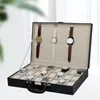 Scatole per orologi in pelle PU 36 slot per scatole porta orologi Organizer con cerniera in metallo