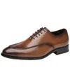 Män klädskor Business Leather Men's British Style Youth Office Gentlemen's Oxford 220914