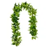 Finto verde floreale 200 cm eucalipto pianta artificiale ghirlanda muro arco appeso viti matrimonio interno camino camera organizzare finto salice rattan J220906
