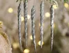 20pcs 13cm Christmas Simulation Ice Xmas Tree Hanging Ornament Fake Icicle Winter Party Christmas Decoration Supplies