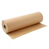 Emballage cadeau 60 mètres Brown Kraft Rouleau de papier d'emballage pour la fête d'anniversaire de mariage Emballage cadeau Emballage Art Craft 220913