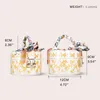 Designer Bag Shoulder Bags Luxury Classic Pattern Box Bag Print Transparent Tote Bag Women Evening Purse Handbag Silk Scarf Woven Strap Wallet220527