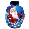 Heren Hoodies 2022 Vakantiesatmosfeer 3D Printing Hooded Hooded Sweatshirt Heren Kerstmode Hoodie Herfst Winterpullover