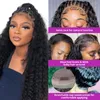 Lace Front Human Hair Wigs Brazilian Deep Wave Curly Frontal Wig For Women Pre Plucked 4x4 Closure