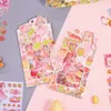 Gift Wrap INS Angel Gils PET Gold Foil Sticker Die Cut For DIY Scrapbooking Journal Phone Case Decoration Waterproof Label