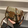 Women Brown Messenger Cross Body Shoulder Bags With Two Long Strap Luxury Designer Leather Purses Handbags Fashion Lady Winter M Wallet Hight Quality Crossbody S Bag