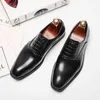 Kledingschoenen Nieuwe vier seizoenen British Simple Soft Face Business Leather Heren veter Up Casual Gentlemen's Office Wedding 220914