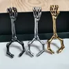 smoking accessories smoke shop metal pipes bong holder rings thick clip skeleton pattern joint ring finger pipe bong